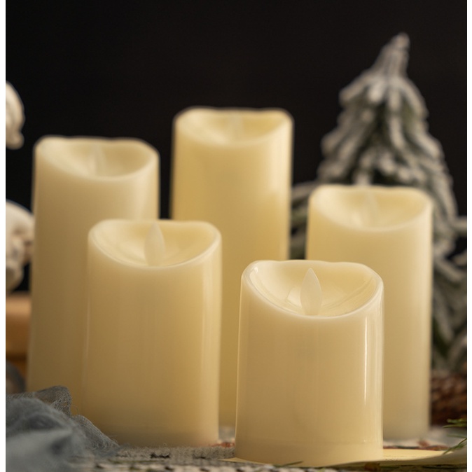 Nến điện tử nến trơn không RM