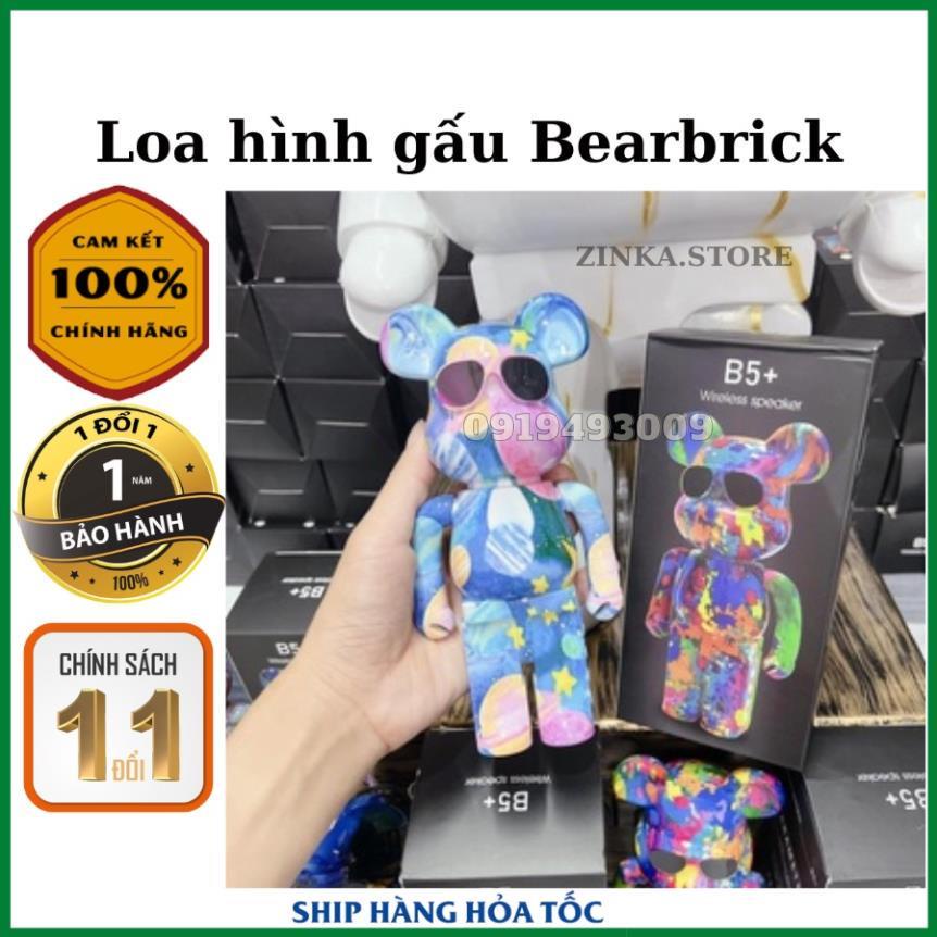 Loa Bluetooth Gấu Bearbrick B5, Loa Không Dây Mini Buns, Âm Bass Cực Mạnh, Công Suất Lớn, Chống Nước PIN SHOP 247