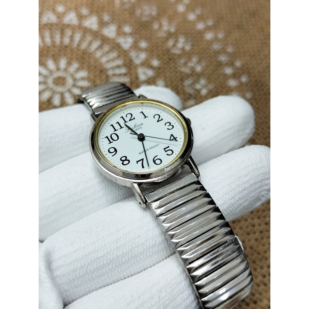 Đồng hồ nữ Jaxis hàng si Nhật số tự nhiên, dây chun