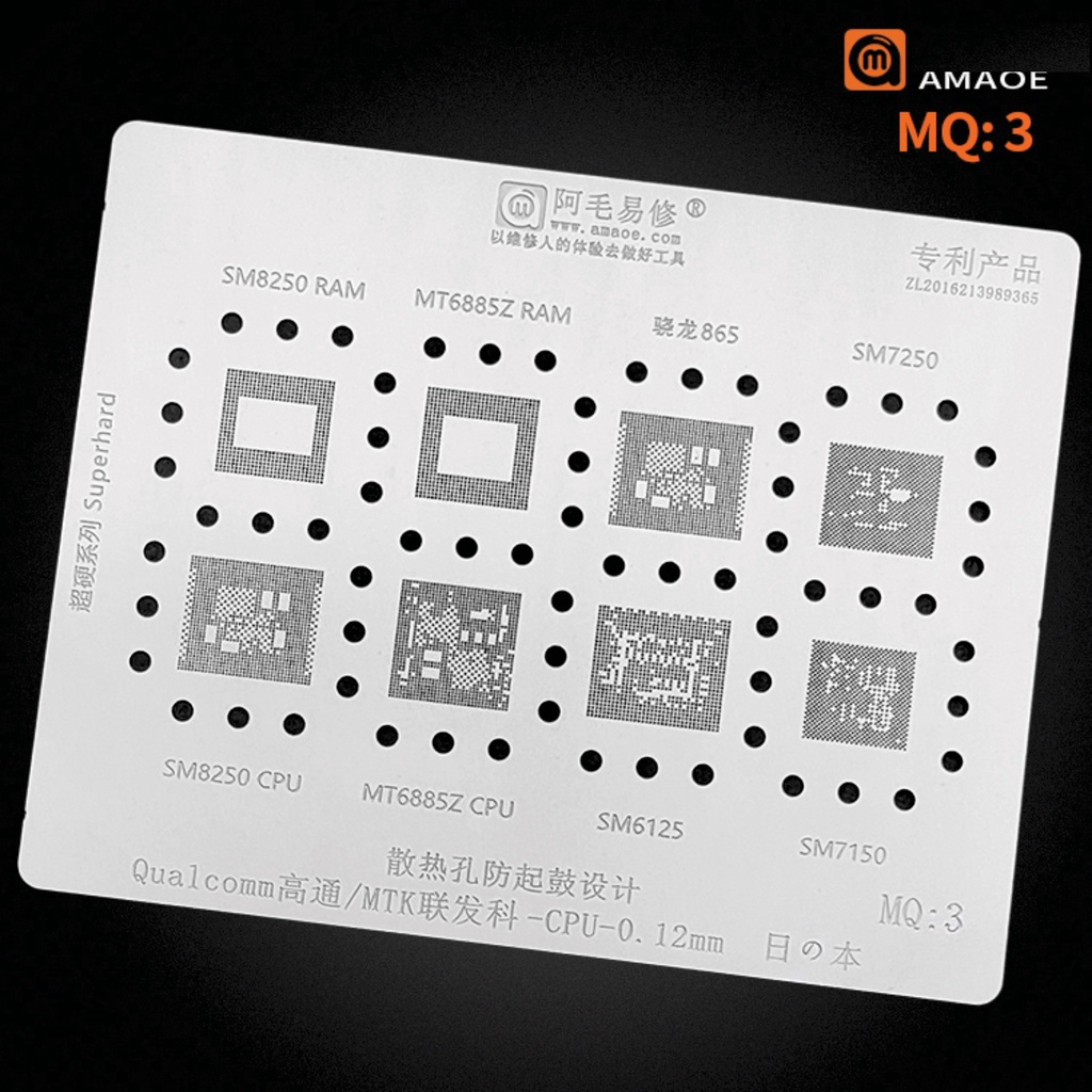 Vỉ làm chân IC Amaoe OP PO / VI VO / MTK Qual comm CPU