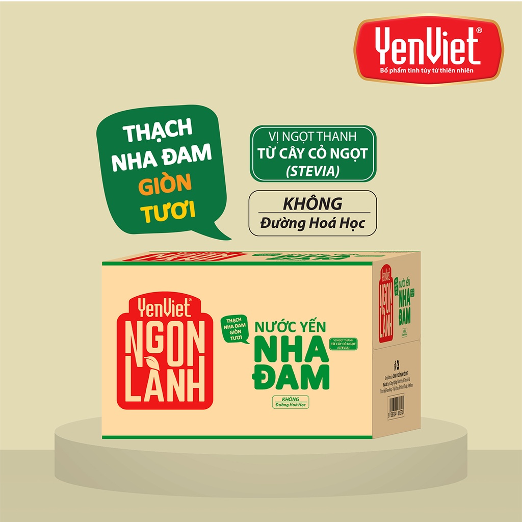 Nước Yến Nha Đam YenViet Ngon Lành [Thùng 24 chai]