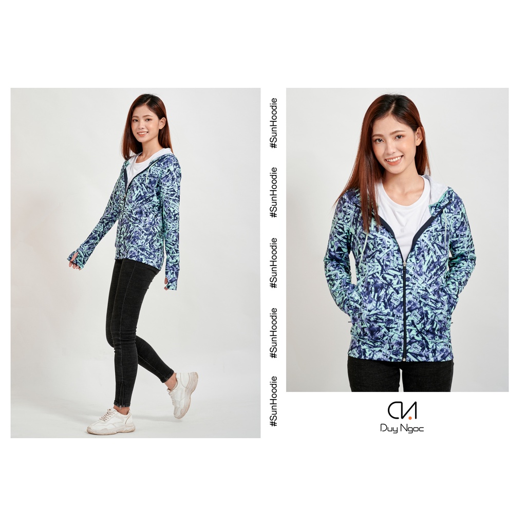 Áo khoác chống nắng Sun Hoodie Hoa văn Duy Ngọc - thời trang, thoáng mát, chống nắng tối ưu, chất lượng loại 1 cao cấp