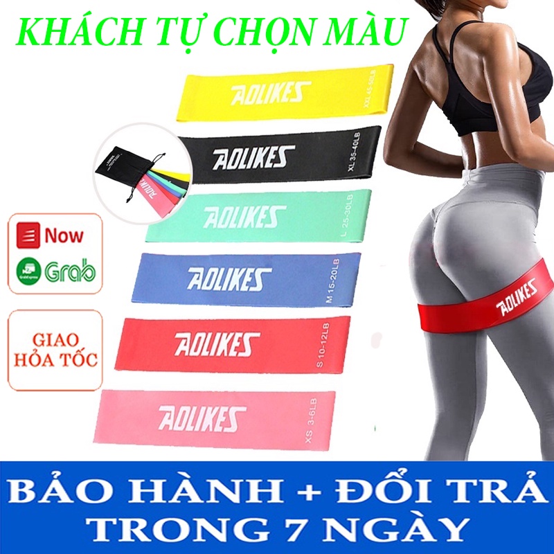 Combo dây kháng lực cao su đa năng đàn hồi tập gym mông đùi chân tay lưng cho người tập thể dục