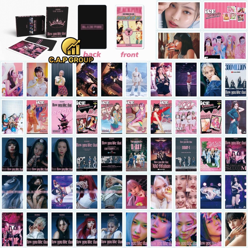 Thẻ Lomo card BlackPink bo góc How You Like That Album Thần Tượng Kpop