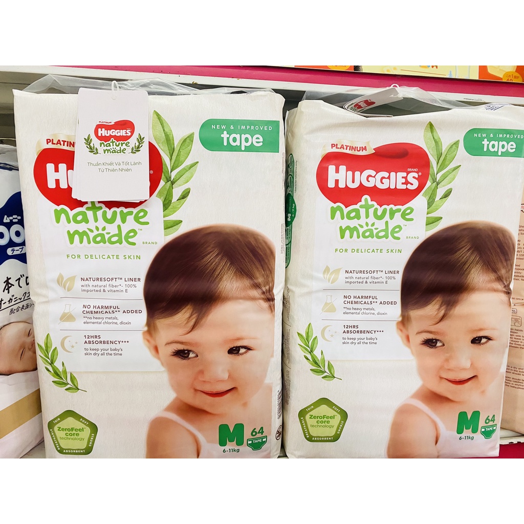 Tã quần/ dán Huggies Platinum Made cao cấp cho bé