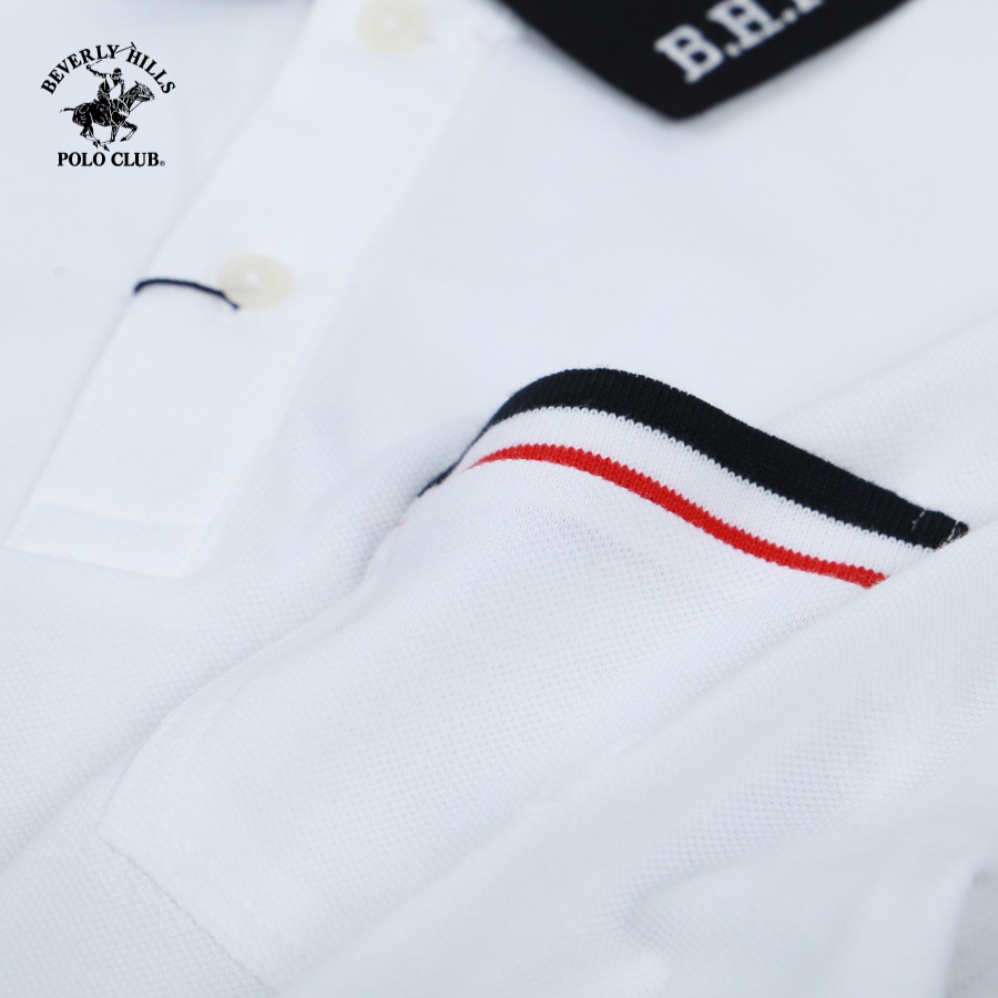 Beverly Hills Polo Club - Áo polo Ngắn tay Nam Regular Fit WT WHITE- BHPC PMRSS23TL041