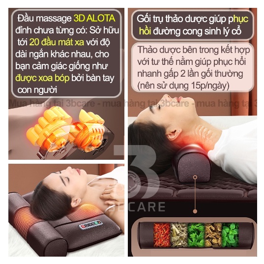 [ TIẾNG VIỆT ] Nệm Massage toàn thân ALOTA N23 kèm đệm massage chân  N23 3D 12 điểm, thảm ghế mát xa rung, làm ấm
