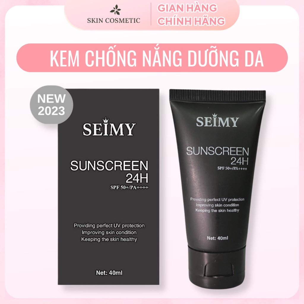 Kem chống nắng dưỡng da trắng Seimy - Sunscreen 24h - Kem dưỡng da