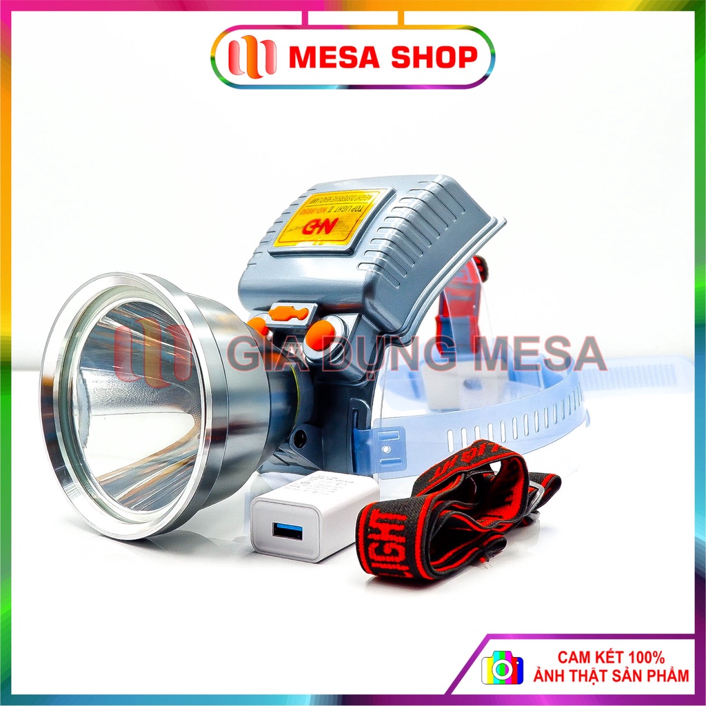 Đèn PIN đội đầu SÁNG TRẮNG - VÀNG , Công Suất Lớn Chống Nước Đi Mưa PIN 10.000 mAh
