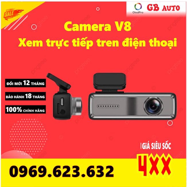 Camera hành trình wifi V8 ,xem qua điện thoại ,kết nối màn android chất lượng 1080P