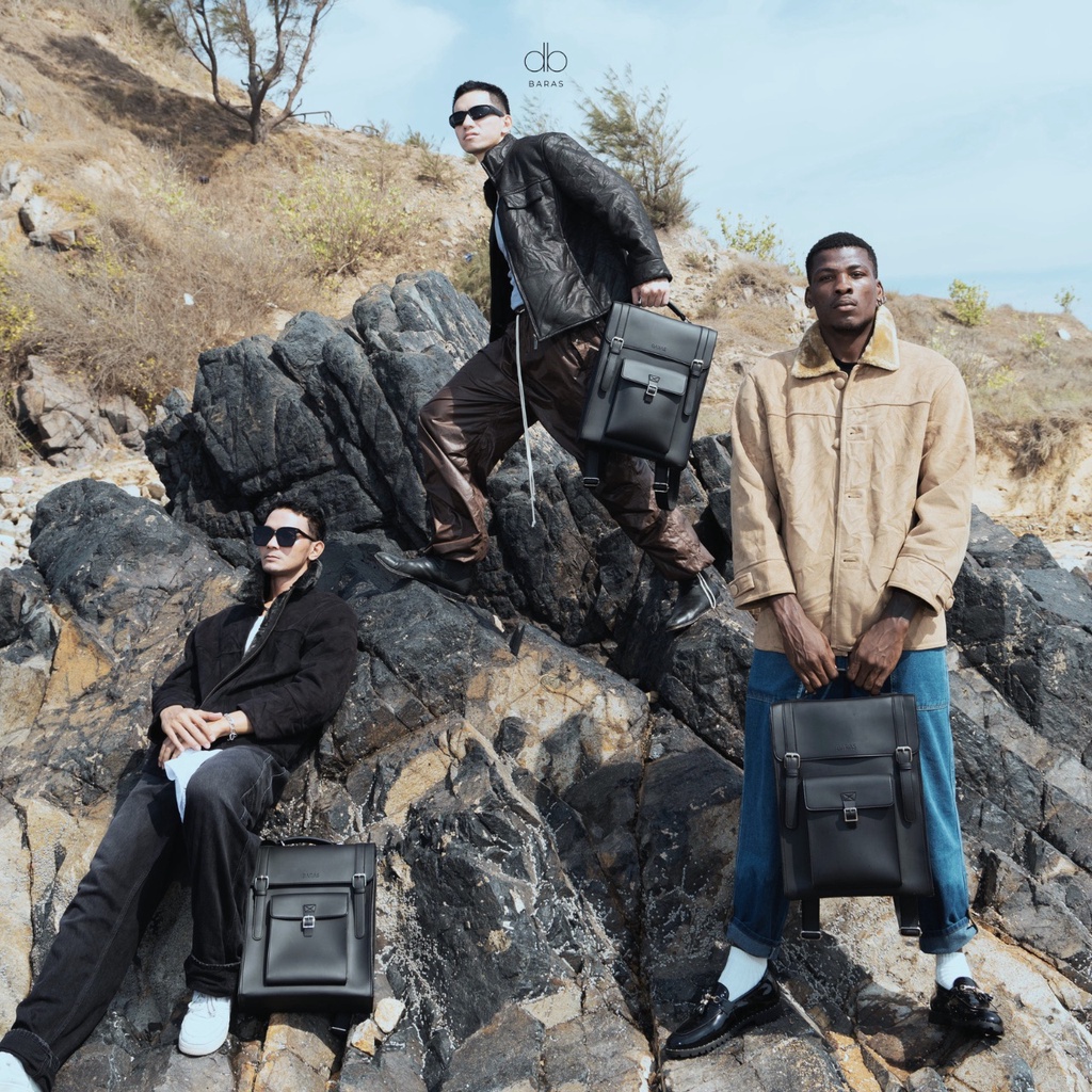 Balo da thời trang nam nữ Finn Backpack - BARAS VIETNAM - Balo da nam