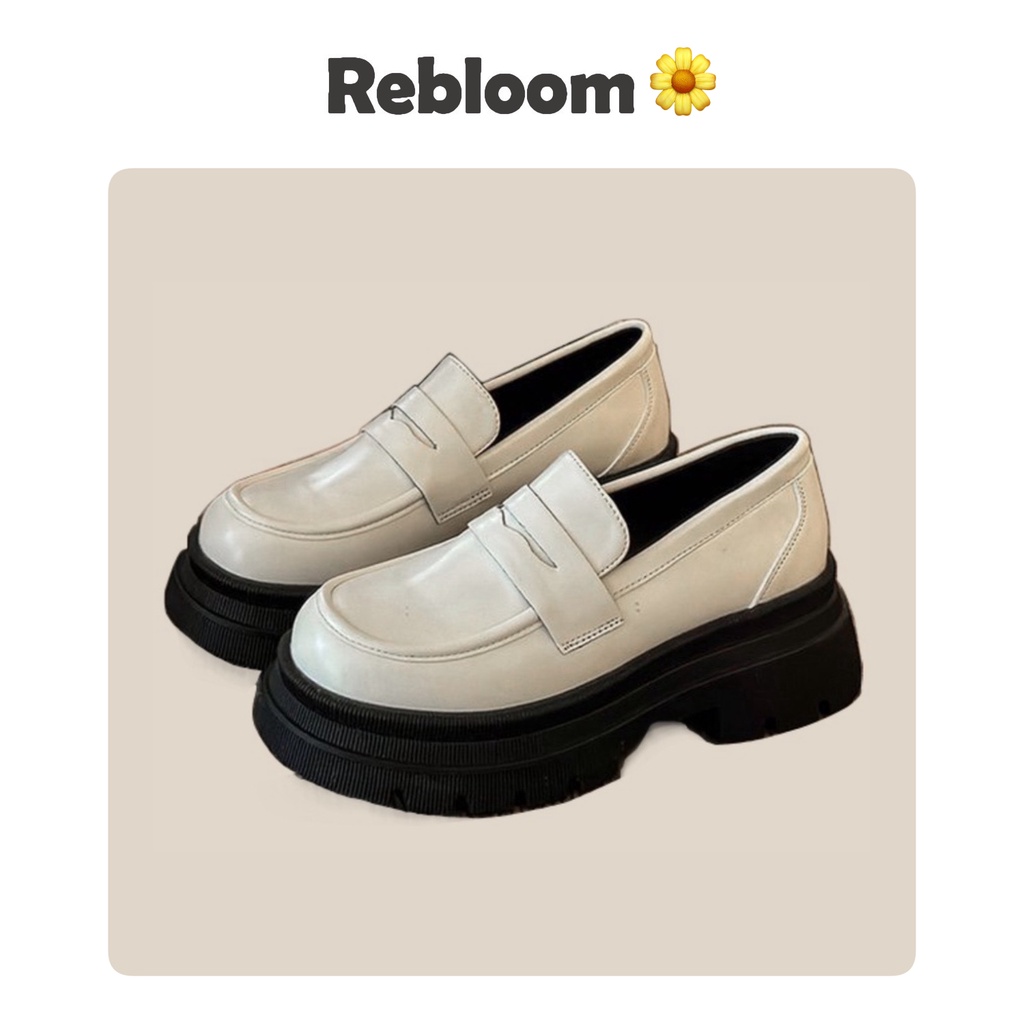 LOAFER đế răng cưa cao 5cm phong cách RETRO dành cho nữ - giày trending năm 2023