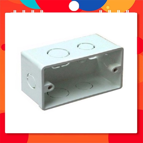 Đế âm đơn SE2157 & đế âm đôi SE2157D - đế nổi đơn SECK257 & đế nổi đôi SECK157D, bằng nhưa tự chống cháy cao cấp LiOA