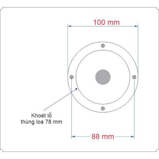 01 Cặp - LOA TREBLE GIẤY