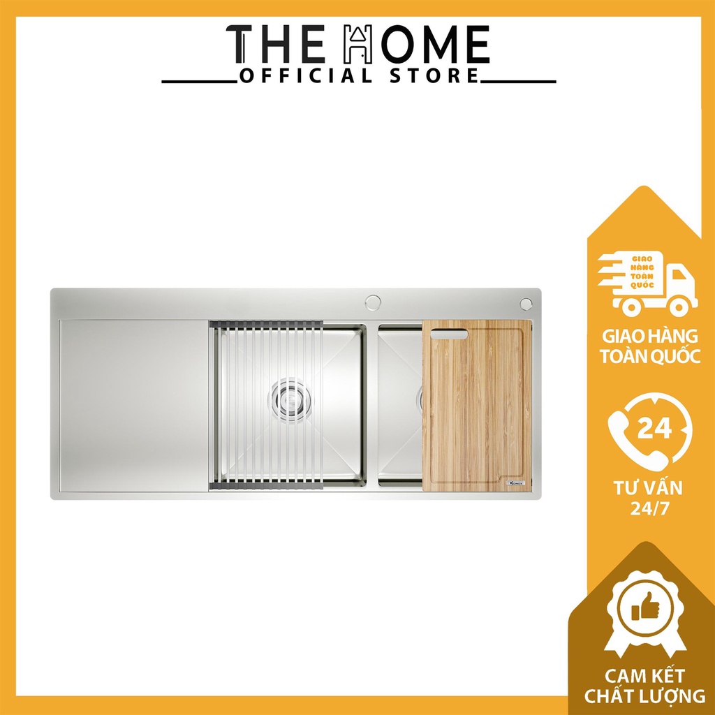 Chậu Rửa Bát Workstation Sink – Topmount Sink KN11650TD – Bàn Trái