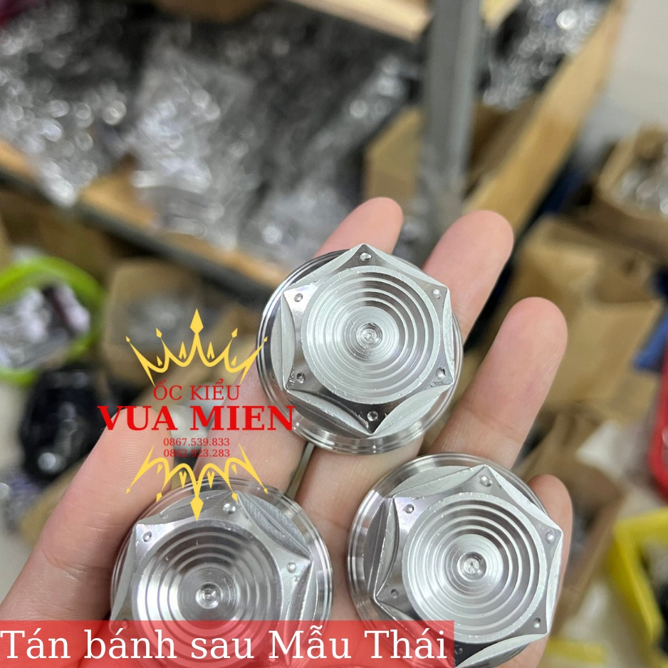 Tán bánh sau Inox 304 Mẫu M3 và Mẫu Thái dành cho các dòng xe Vario, AB, Vision, Click