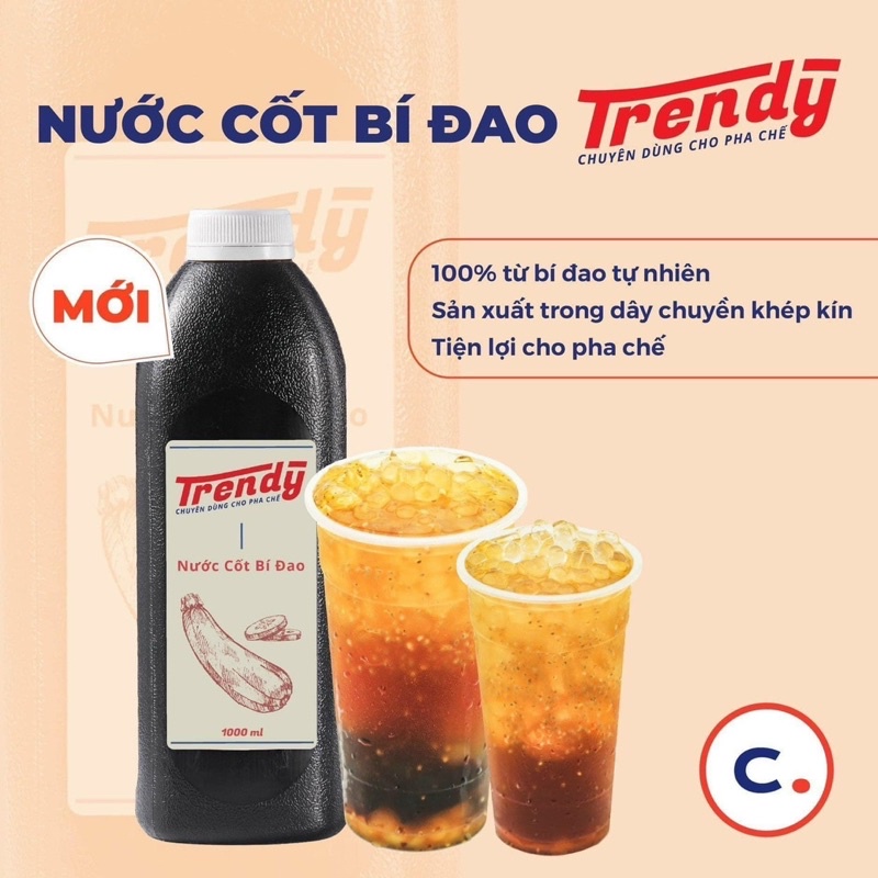 Nước cốt bí đao Trendy chai 1L