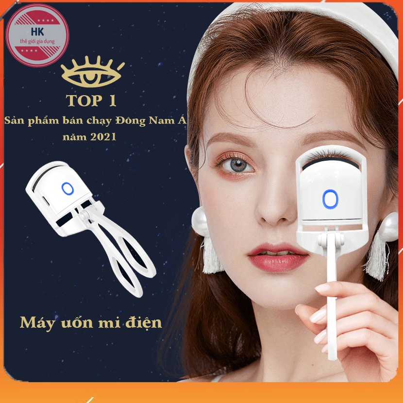 Máy uốn mi điện thông minh Shrmeil làm cong nhanh chóng - Kẹp bấm mi nhỏ gọn đa năng, có tự động sạc điện cổng USB