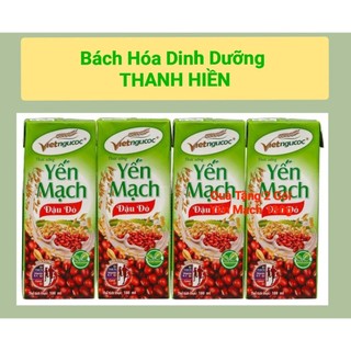 Lốc 4 hộp sữa yến mạch đậu đỏ 180ml