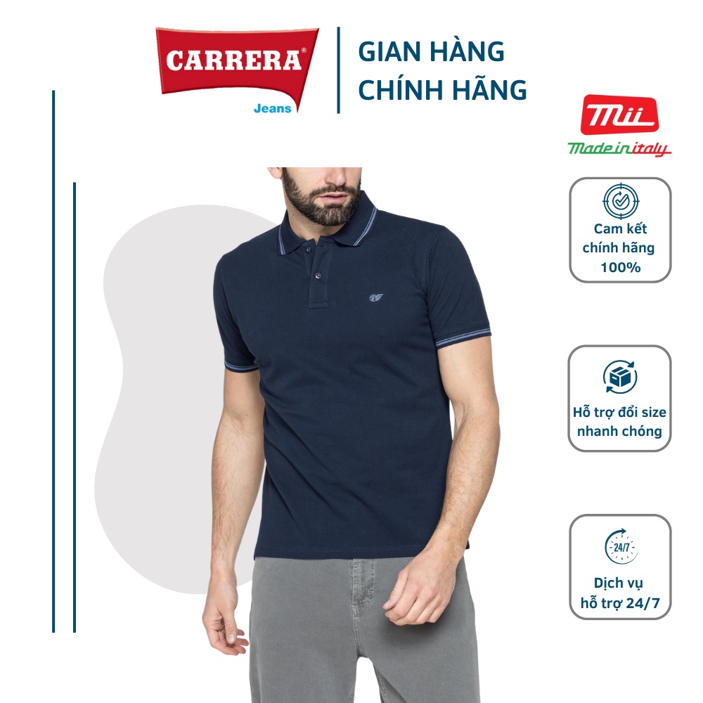 Áo Polo Nam Viền Cổ Và Tay - CARRERA JEANS - NHẬP KHẨU CHÍNH HÃNG TỪ ITALIA - 819A0075A