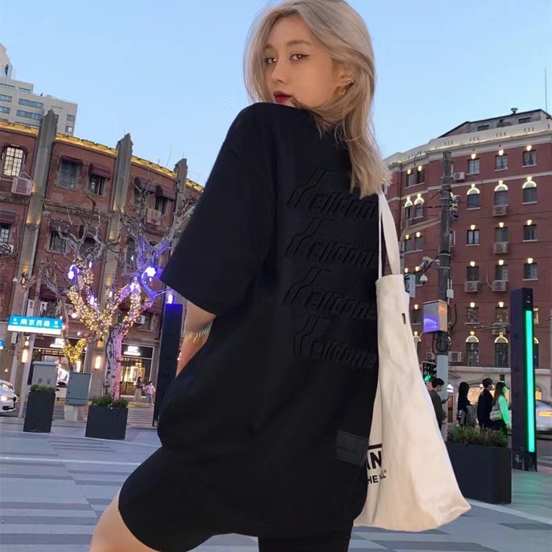 Áo phông trơn WE11DONE 4 màu dập chữ nổi