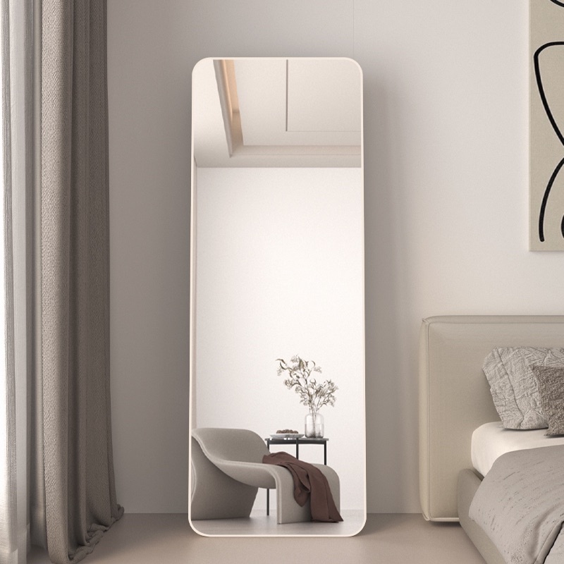 Gương Tràn Trắng Bo 4 Góc Dáng Siêu Nịnh Dành Cho Các Shop Thời Trang Và ViLa