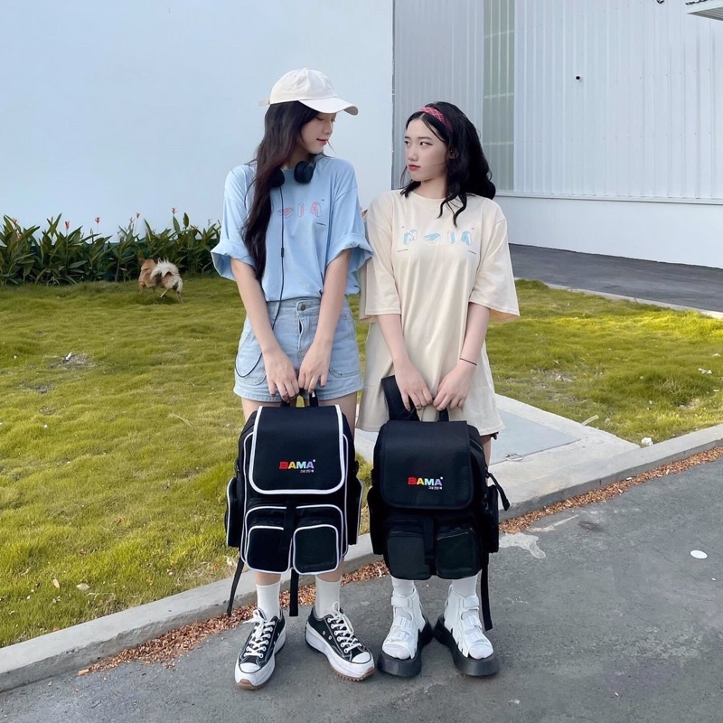 Balo BAMA BASIC BACKPACK SS2 | Balo Bama Chất Vải Canvas Cao Cấp Trượt Nước Đựng Vừa Laptop 15.6 Inch | Bánh Mì Store