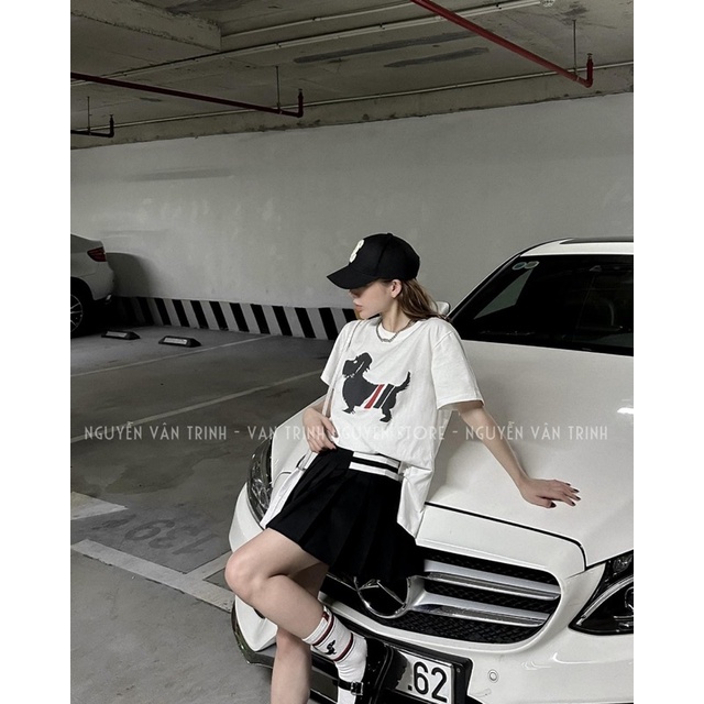 Sét áo phông in + chân váy ly loại 1 Mã KH46