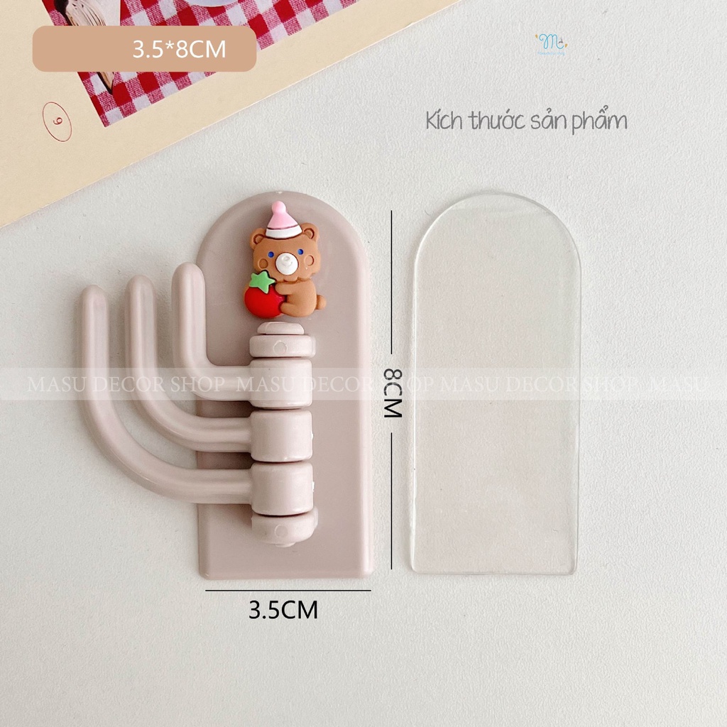 🌈 Móc Dán Treo Tường Siêu Dính Decor Hình Dễ Thương Treo Chìa Khóa/Treo Vật Dụng Cá Nhân