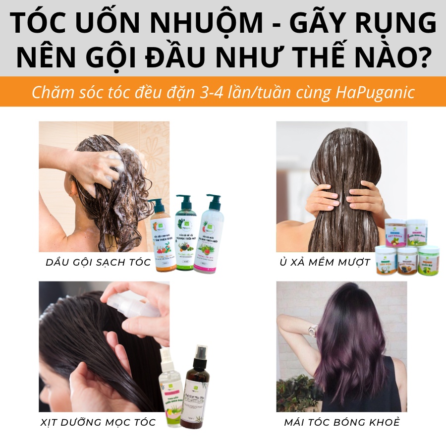 Dầu Gội Cam Đào Tơ Tằm Thiên Nhiên Mềm Mượt Gấp 5 Lần HaPuganic | BigBuy360 - bigbuy360.vn