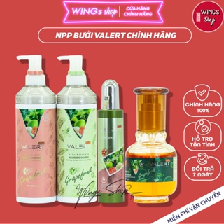 Dầu gội xả bưởi chống rụng kích mọc tóc VALERT Grapefruit 850ml Wings Shop