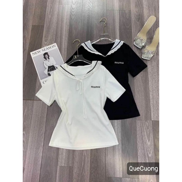 Áo phông miu cổ thủy thủ hàng QC