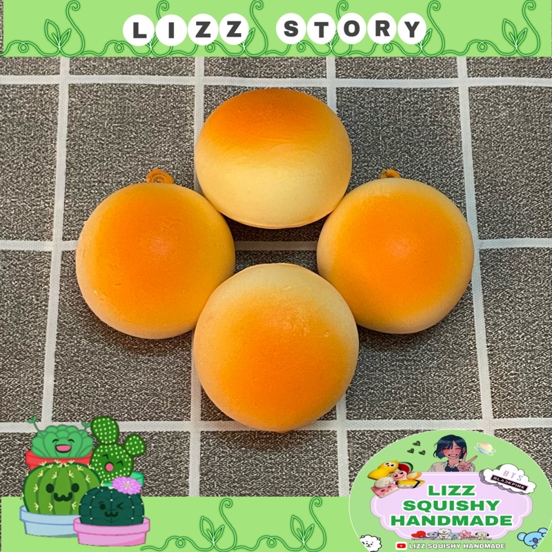 Squishy mini nhật bánh bao nướng tí nị