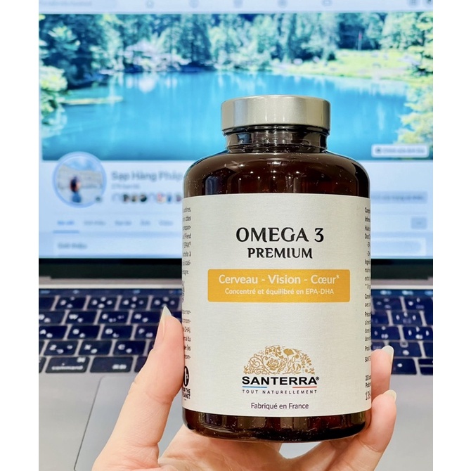 Viên Omega 3 Premium Santerra Pháp 200 viên