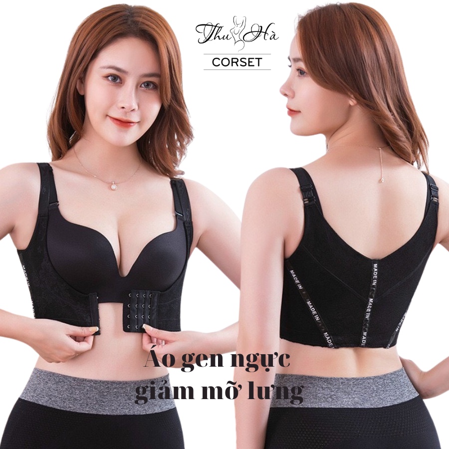 Áo gen định hình, tạo khe nâng ngực, thon gọn mỡ lưng