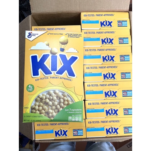 Ngũ cốc Cheerios & Kix Crispy Corn Puffs Whole Grain Breakfast Cereal