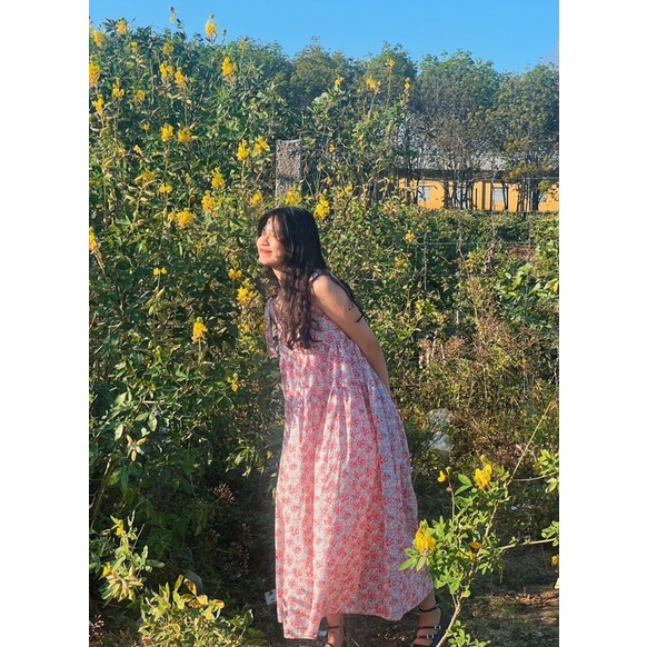 Ann Dress - Đầm 2 dây xoè buộc vai