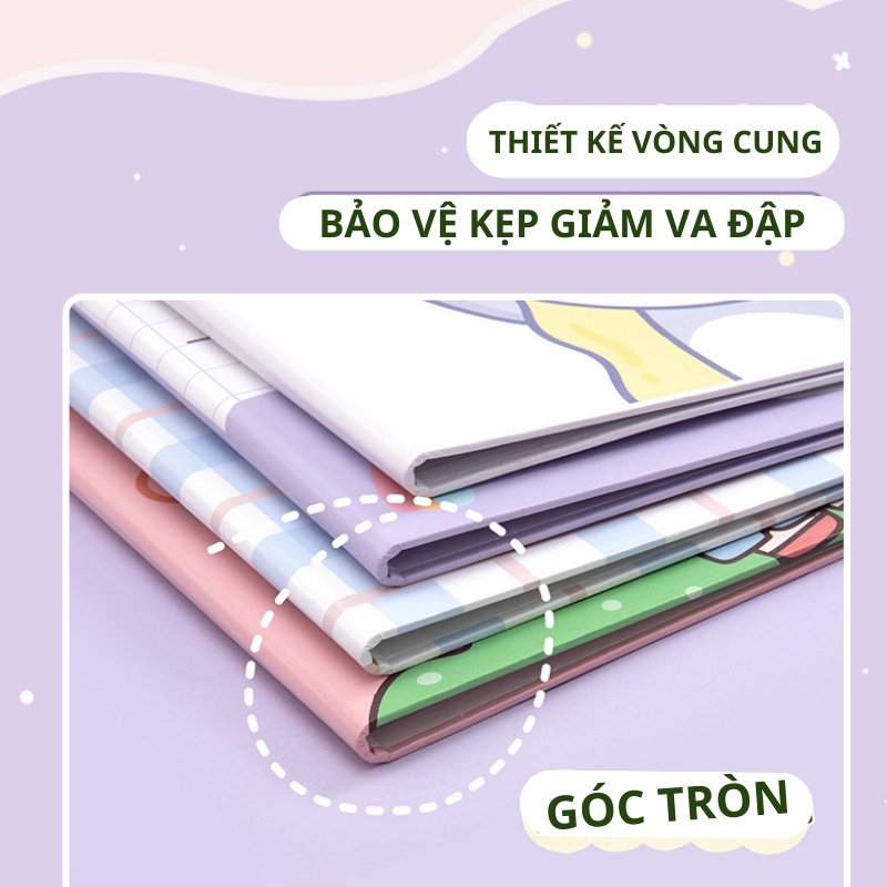 Bìa kẹp tài liệu trình ký a4 đôi - siêu cute - kẹp tài liệu giấy - bìa trình ký văn phòng giá rẻ - MIYABI STORE