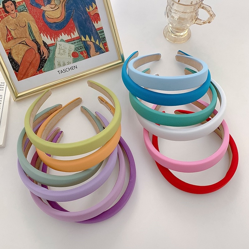 Bờm Cài Tóc Lalila Vải Nhiều Màu Phong Cách Vintage BT01