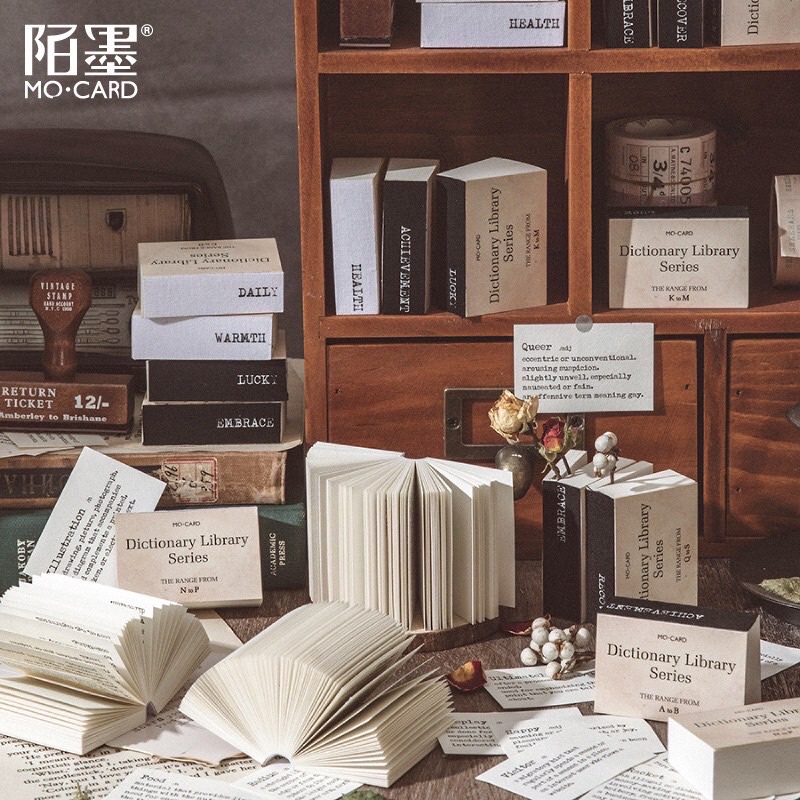 Cuốn Từ Điển Mini Vintage Trang Trí Decor Sổ Tay, Bullet Journal