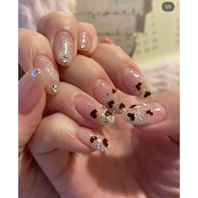 Set đá tròn mix size bạc