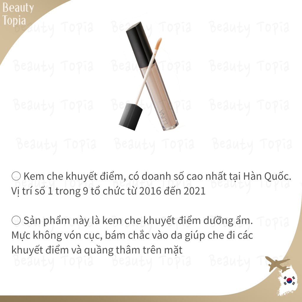 LUNA kem che khuyết điểm Long Lasting Tip Concealer 7.5g