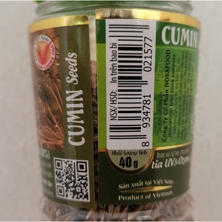 [Lọ 40g] HẠT THÌ LÀ (Gia vị thực phẩm) [VN] ÔNG CHÀ VÀ Cumin Seeds