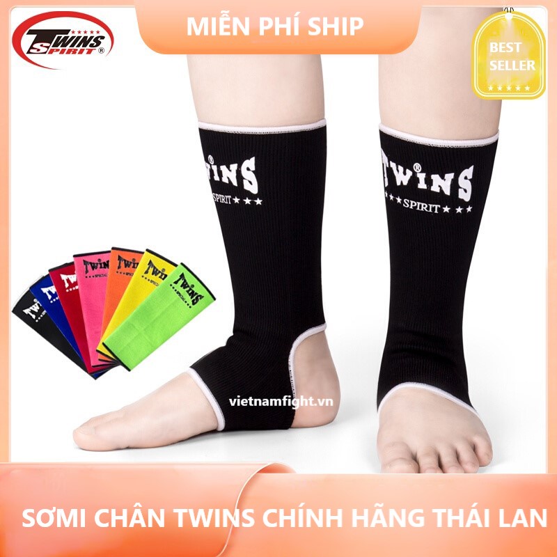 BẢO HỘ SƠMI CHÂN MUAY THAI BOXING TWINS ANKLE GUARD