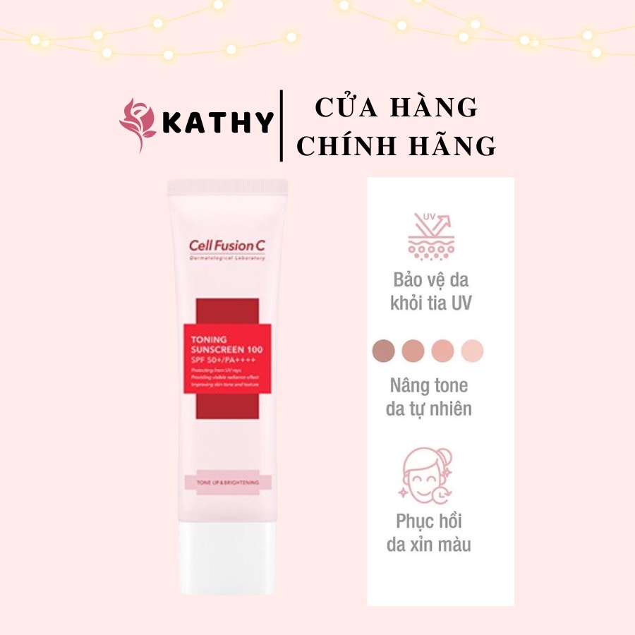 Kem chống nắng Cell Fusion C Toning Suncreen - dung tích 50ml