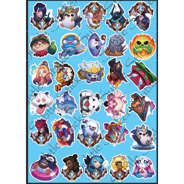 - Combo Set Sticker Emoji Lol /League of Legends - game Liên Minh Huyền Thoại dán trang trí siêu đẹp
