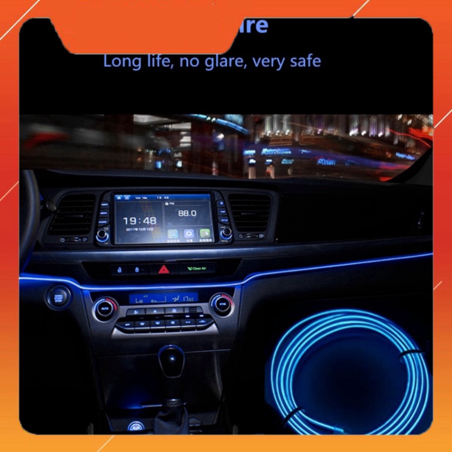 1m/3m/5m Dây Đèn Sợi Quang Chống Nước 3 Chế Độ Trang Trí Cho Xe Hơi/Nhà Cửa/Tiệc Tùng