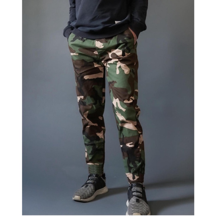 Quần JOGGER Nam Rằn-Ri Túi Hộp Kaki P2H NEW Quần Lính nam nữ - Chất liệu mềm mịn, dày dặn, mặc cực thoải mái JG01