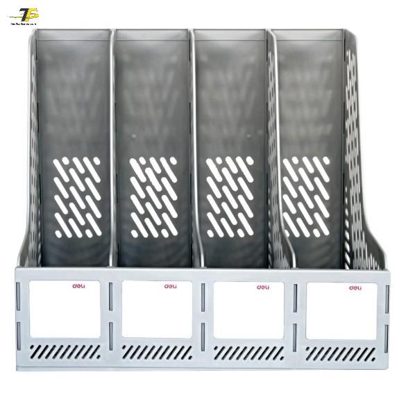 Giá tài liệu cứng 4 ngăn đứng deli 9846