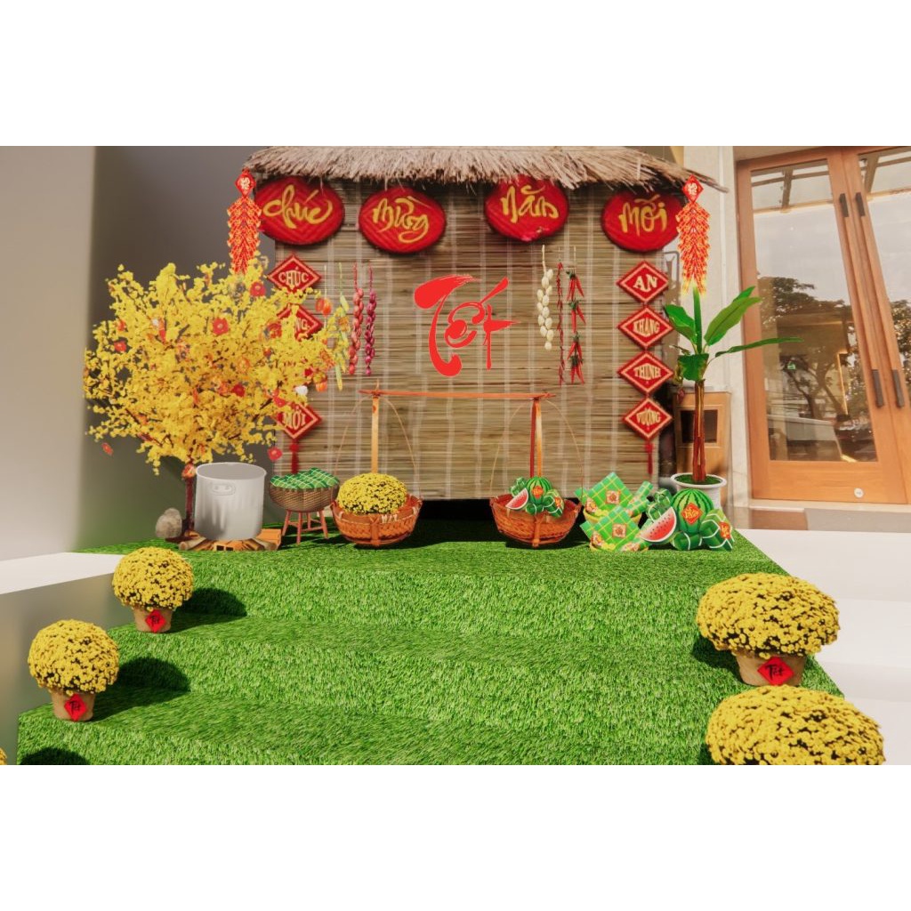 Mành tre che nắng, mành cọ trang trí sân khấu. Phông nền mành tre đỏ trang trí Tết, Lễ Hội.